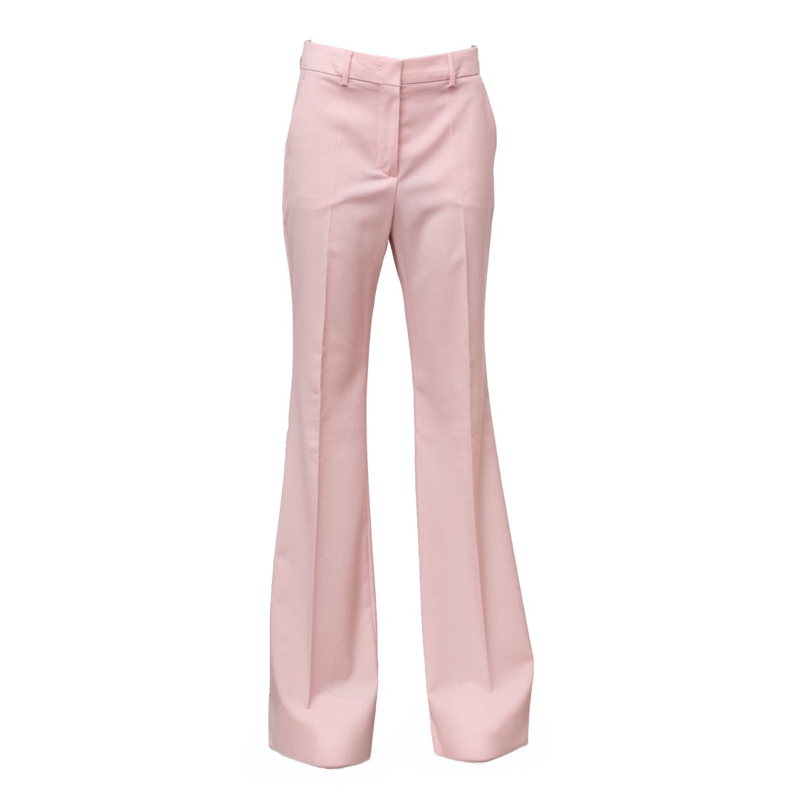 Sportmax Flare Silhouette Natural Wool Long Pants