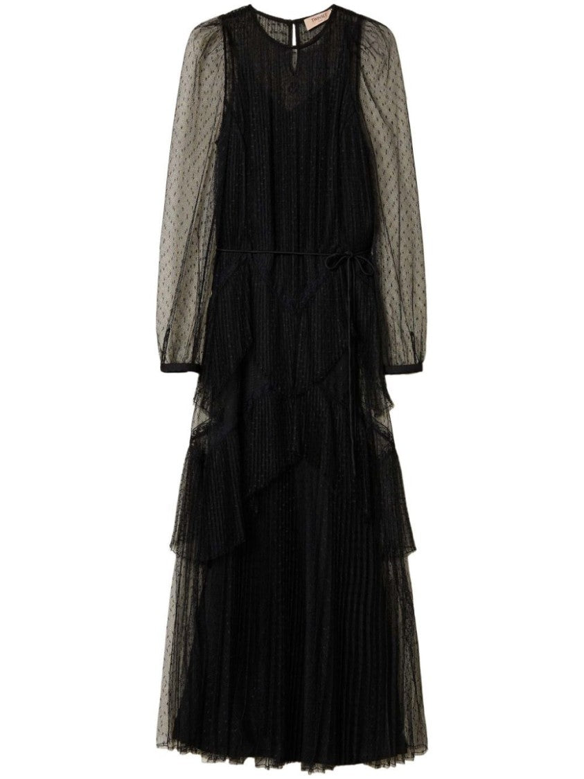 Twin-Set Maxi Dress With Layered Design
