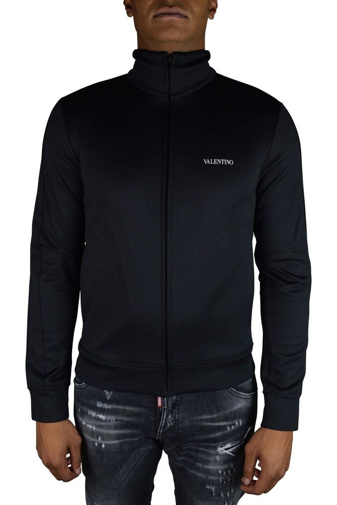 Valentino Garavani Black Jersey Vest With Zip Closure