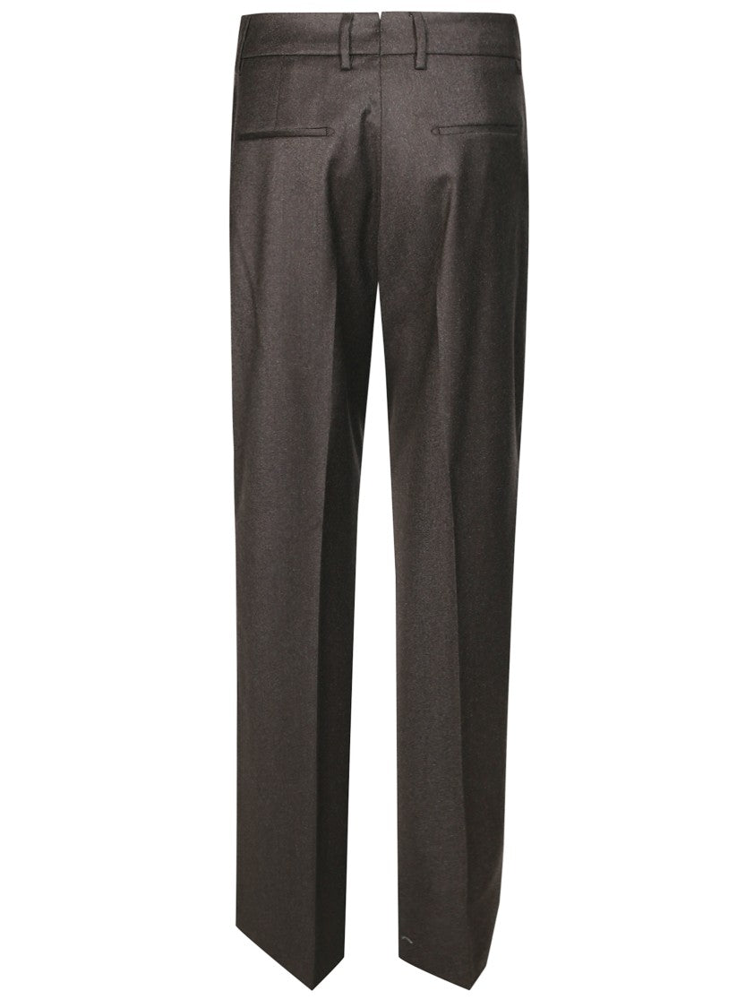 Berwich Wide-Leg Straight-Leg Cashmere Wool Trousers