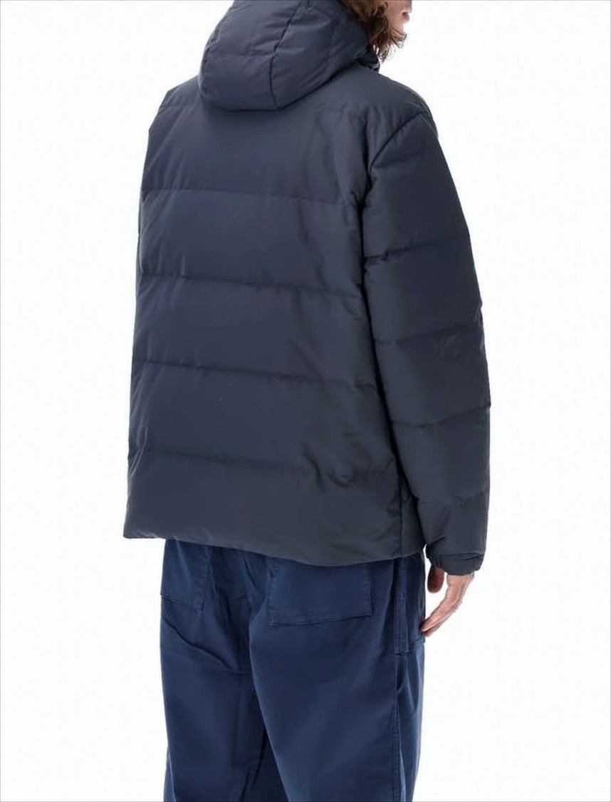 Patagonia Quilted Padded Jacket With High Collar And Flap Pockets
