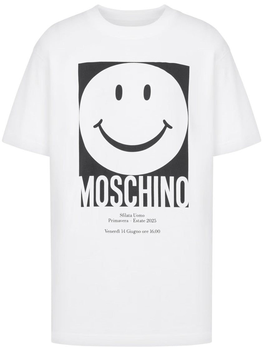 Moschino Graphic Smiley Face T-Shirt