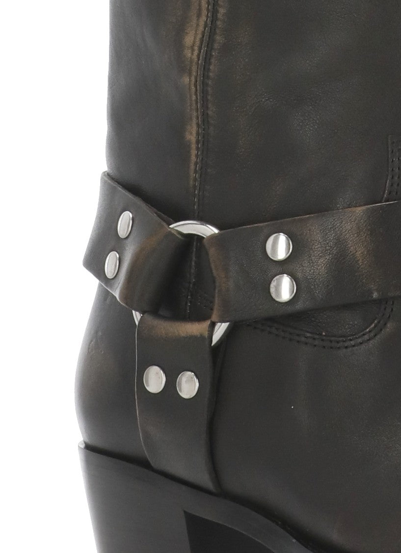 Paris Texas Square Toe Metal Boots