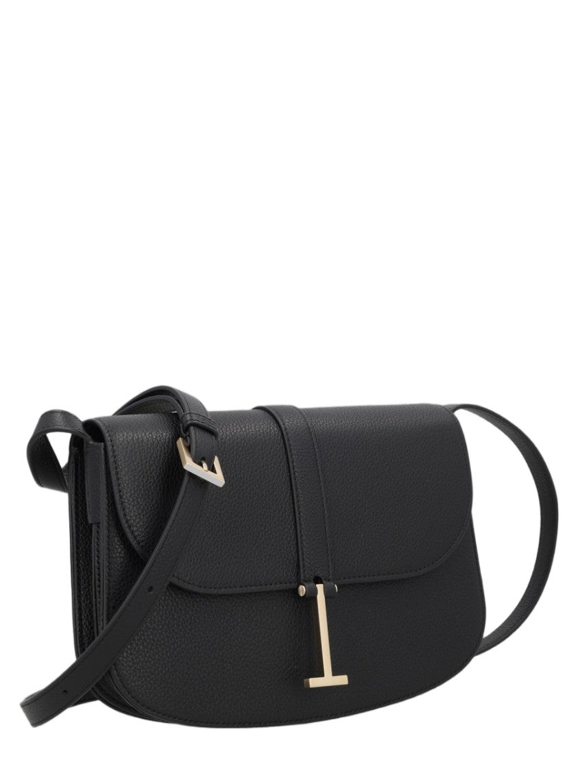 Tom Ford Structured Black Calf Leather Shoulder Bag
