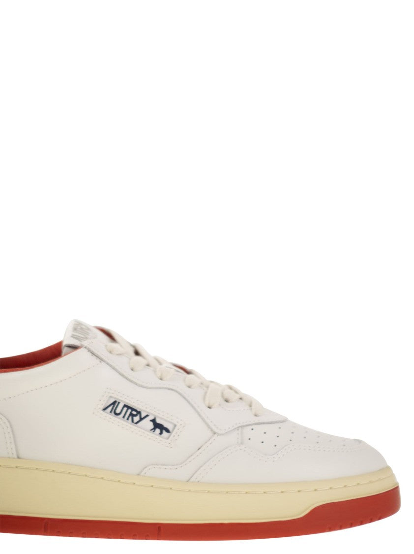 Autry X Maison Kitsuné Medalist Low-Top Sneakers