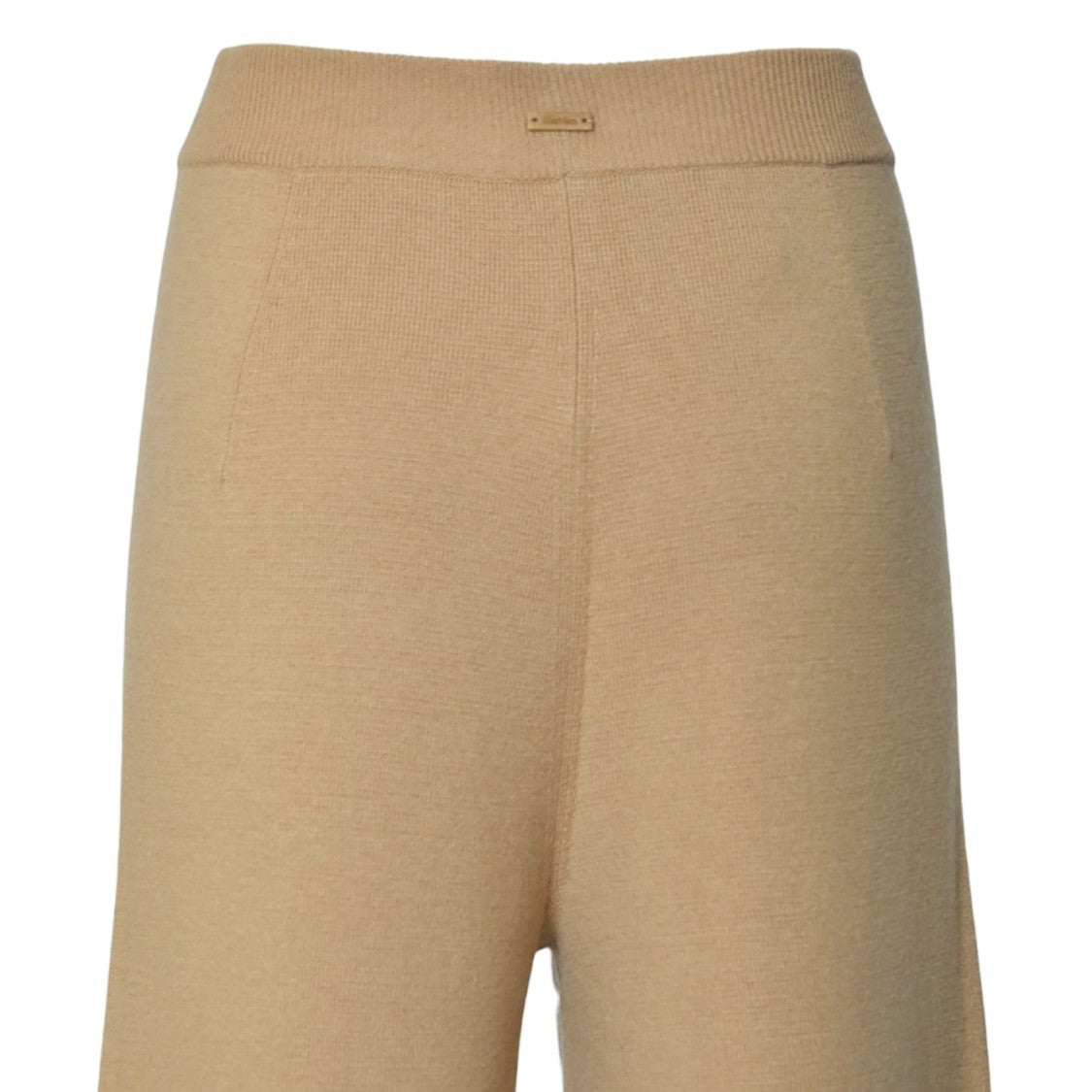 Max Mara Wide-Leg Camel Trousers With High Waist