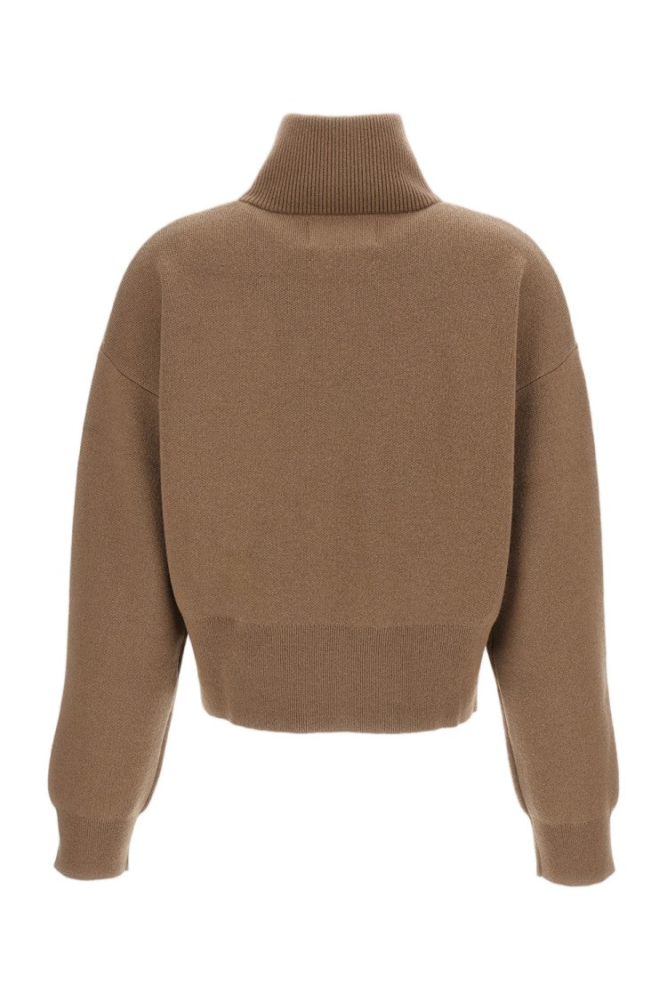 Extreme Cashmere Brown Cashmere N.385 Zip Cardigan