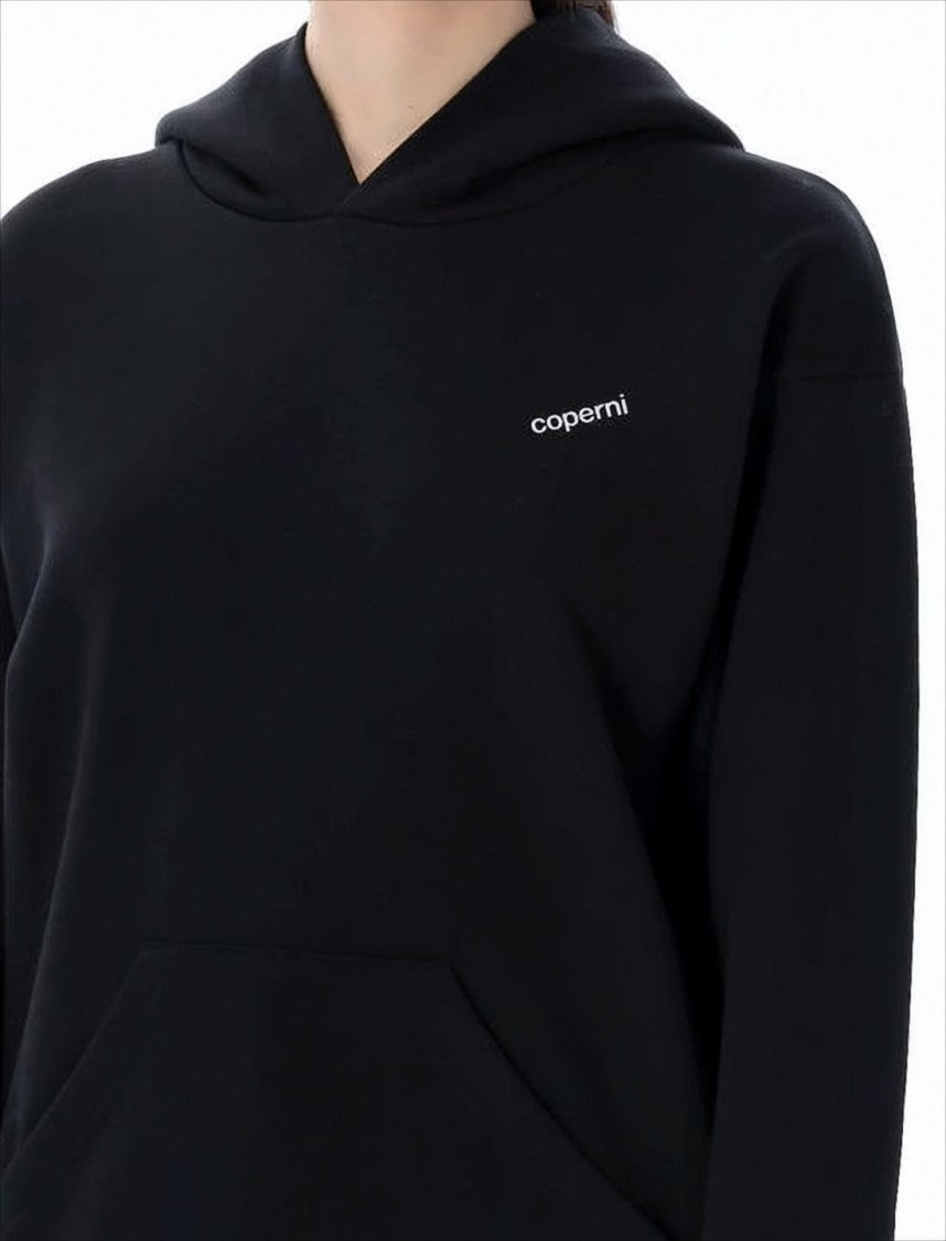 Coperni Black Hoodie With Subtle Branding