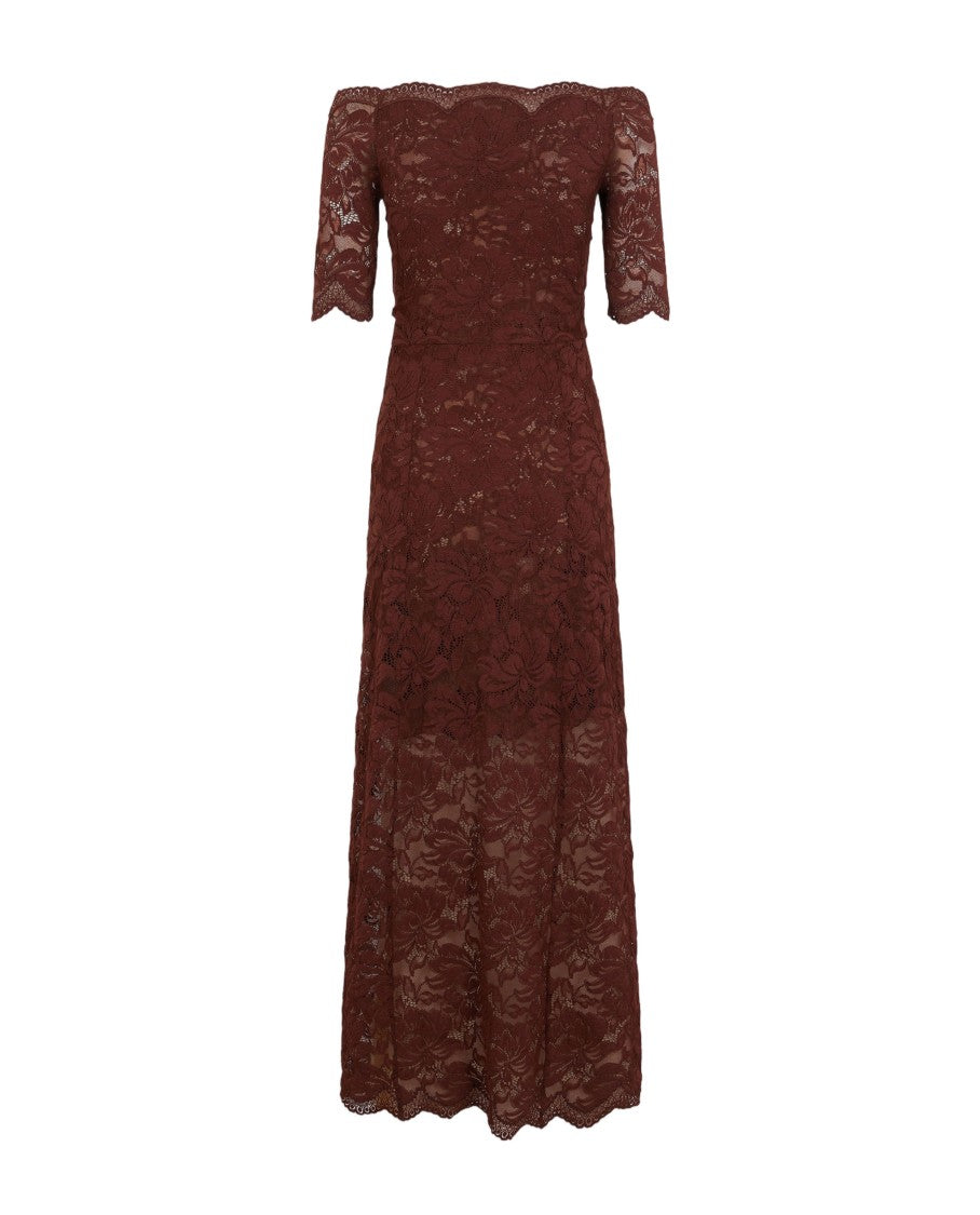 Rabanne Intricately Crafted Off-The-Shoulder Lace Dress