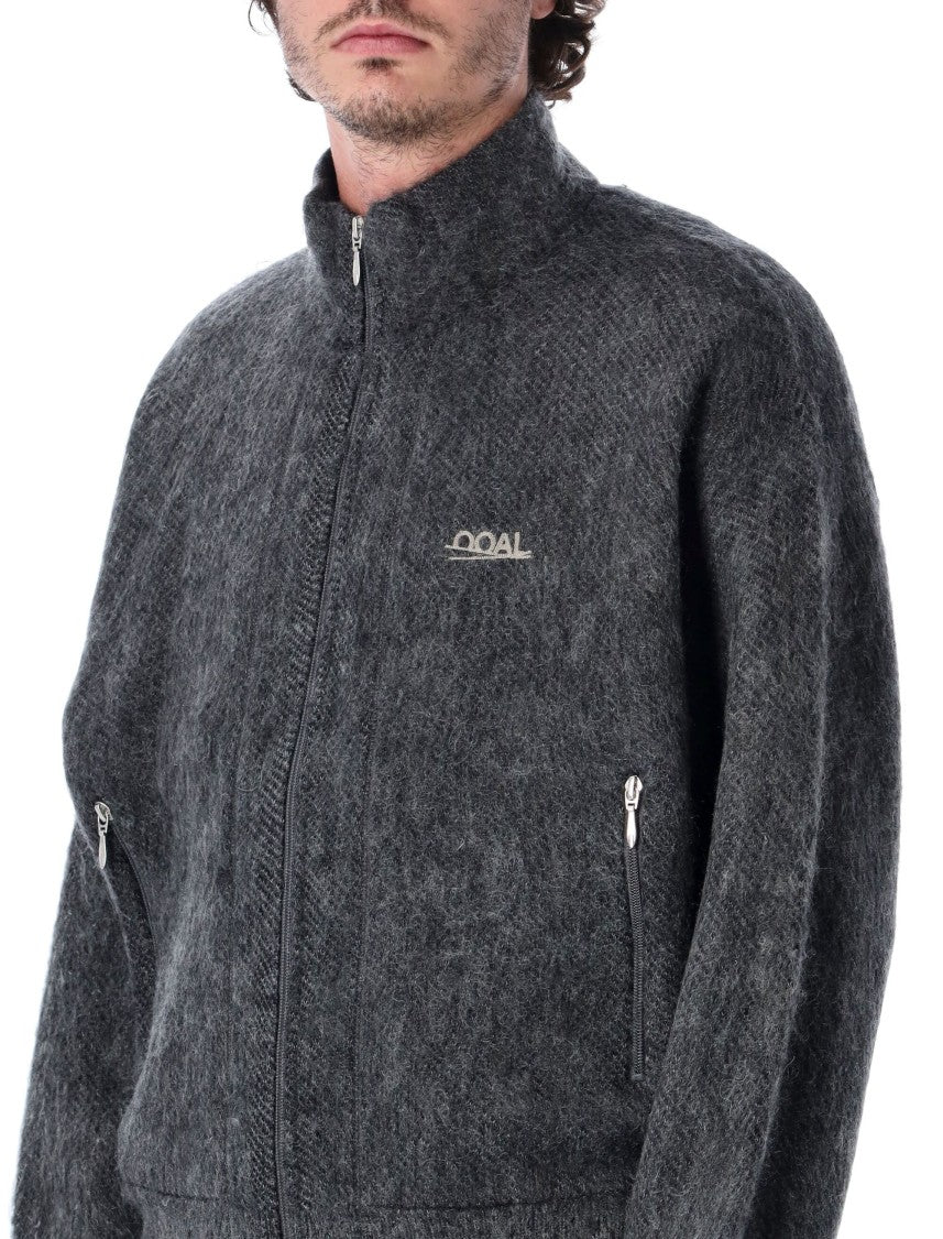 Namamica Zip-Up High Collar Zip-Through Mohair Jacket