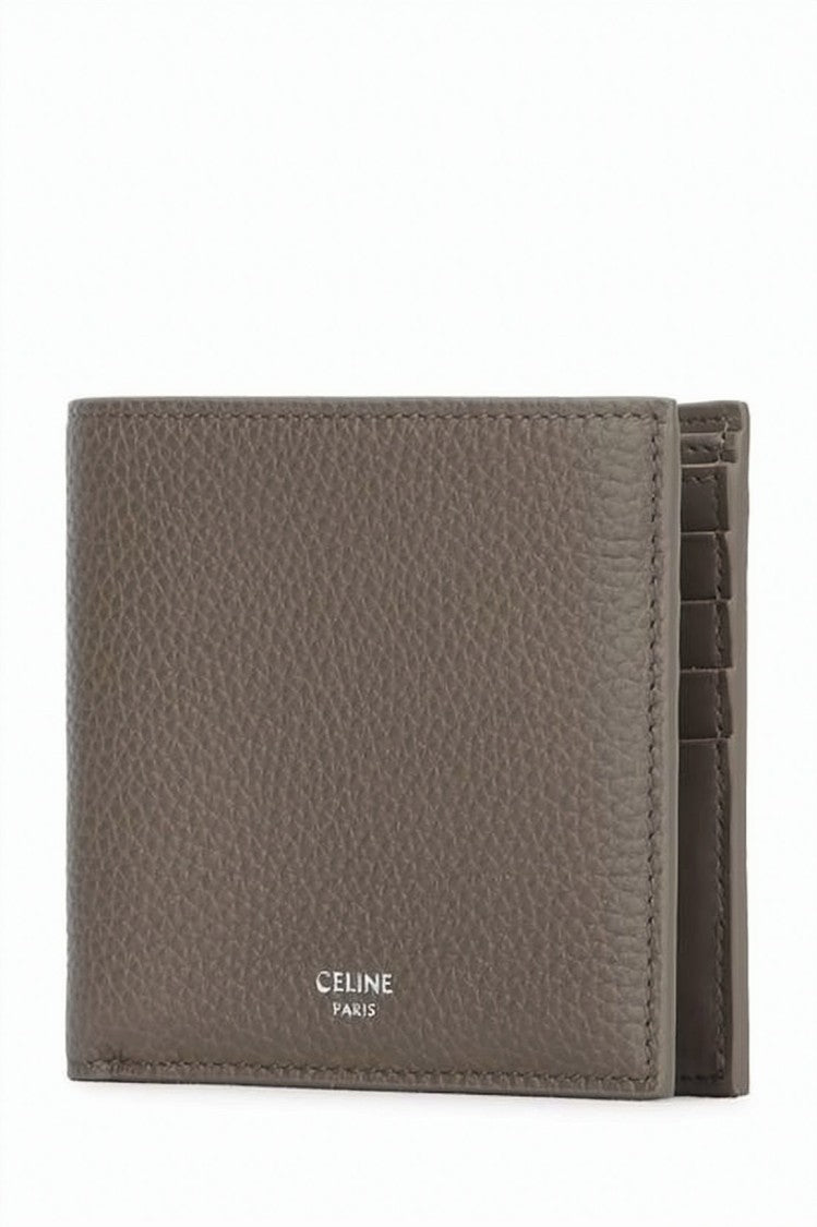 Celine Black Bifold Textured Cowhide Leather Wallet