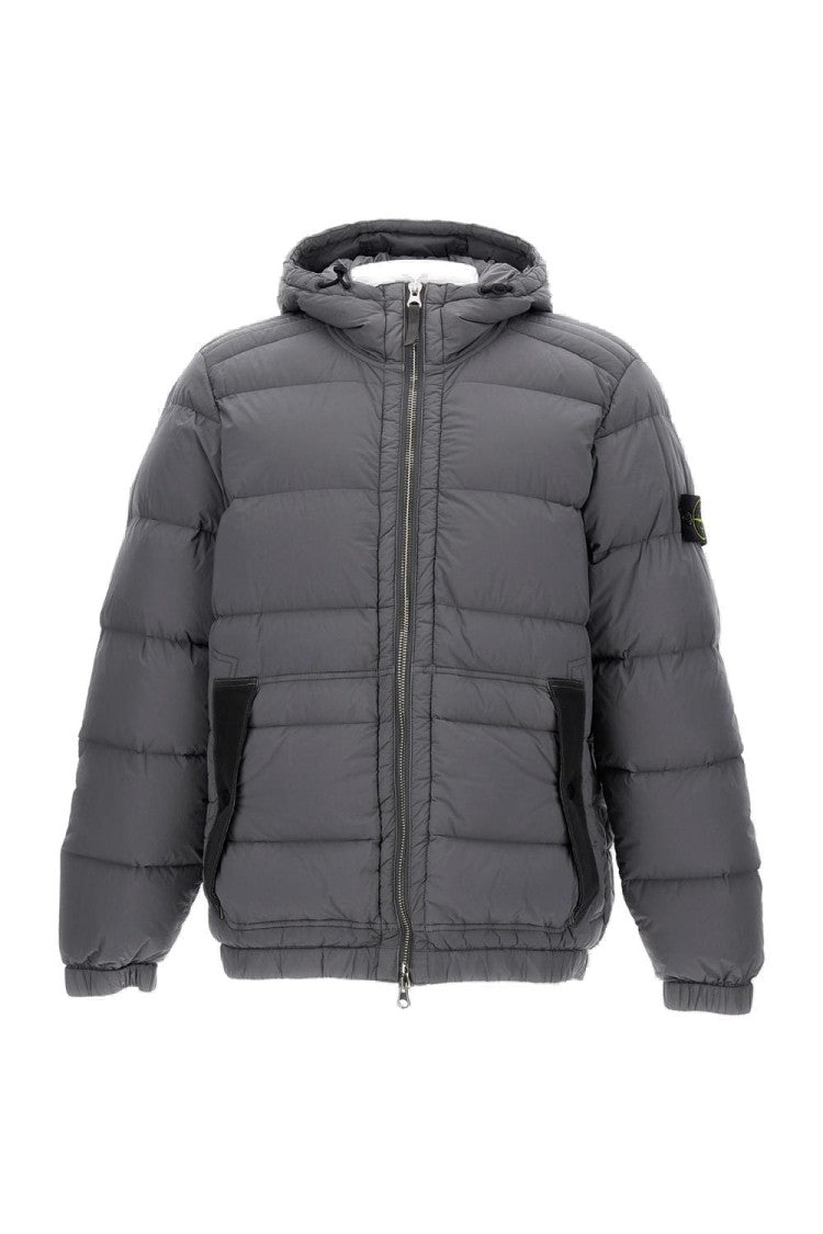 Stone Island Padded Puffer Jacket With High Collar