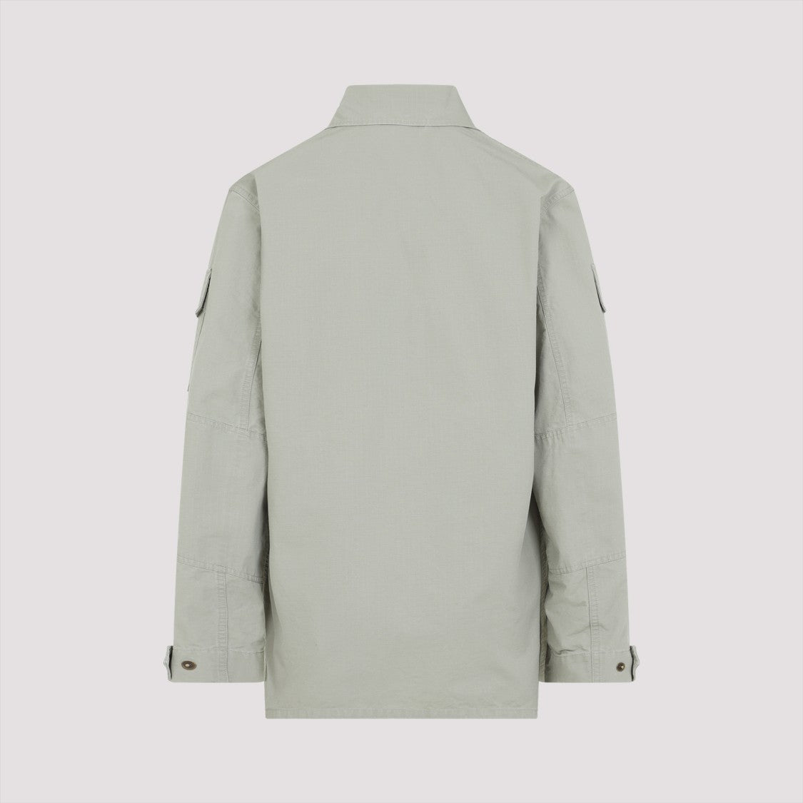 Balenciaga Relaxed Fit Cotton Shirt With Zippered Pockets