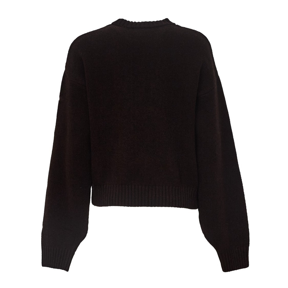 Rotate Contemporary Crewneck Sweater With Bold Logo Detail