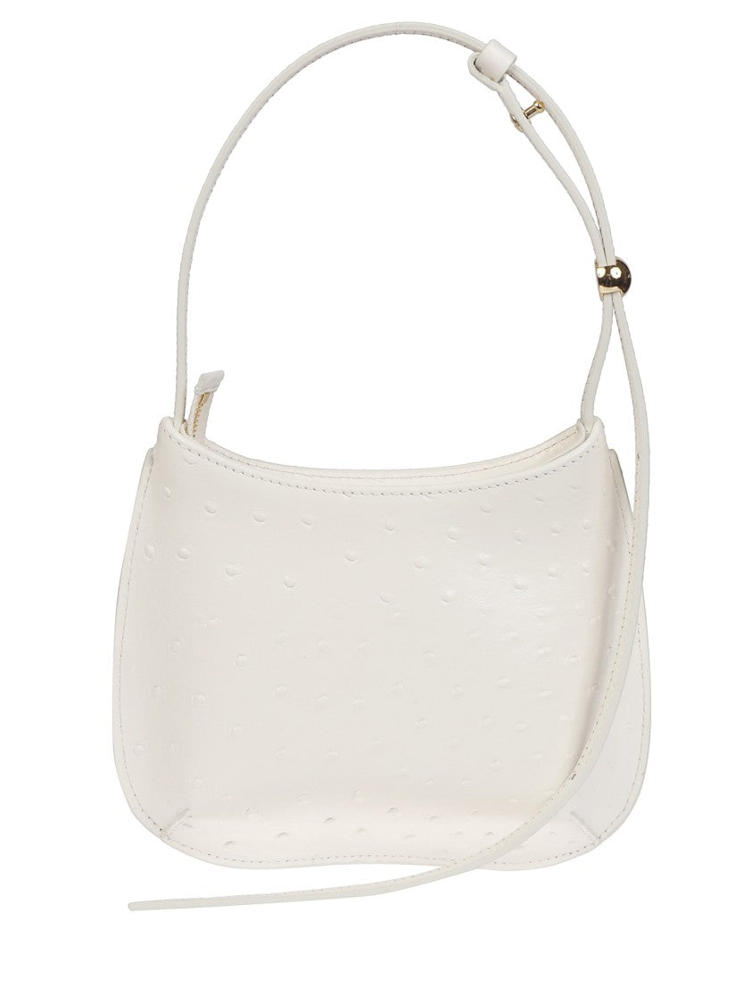 Jacquemus White Curved Shape Leather Shoulder Bag