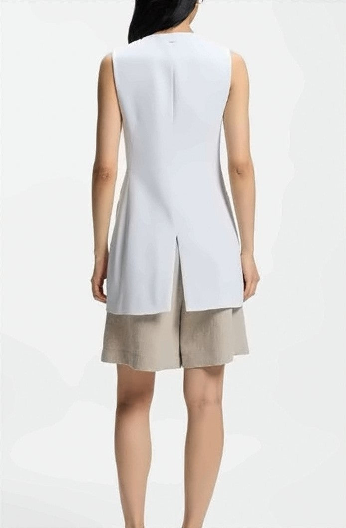 Boss Julinial Viscose Crepe Viscose Tailored Vest