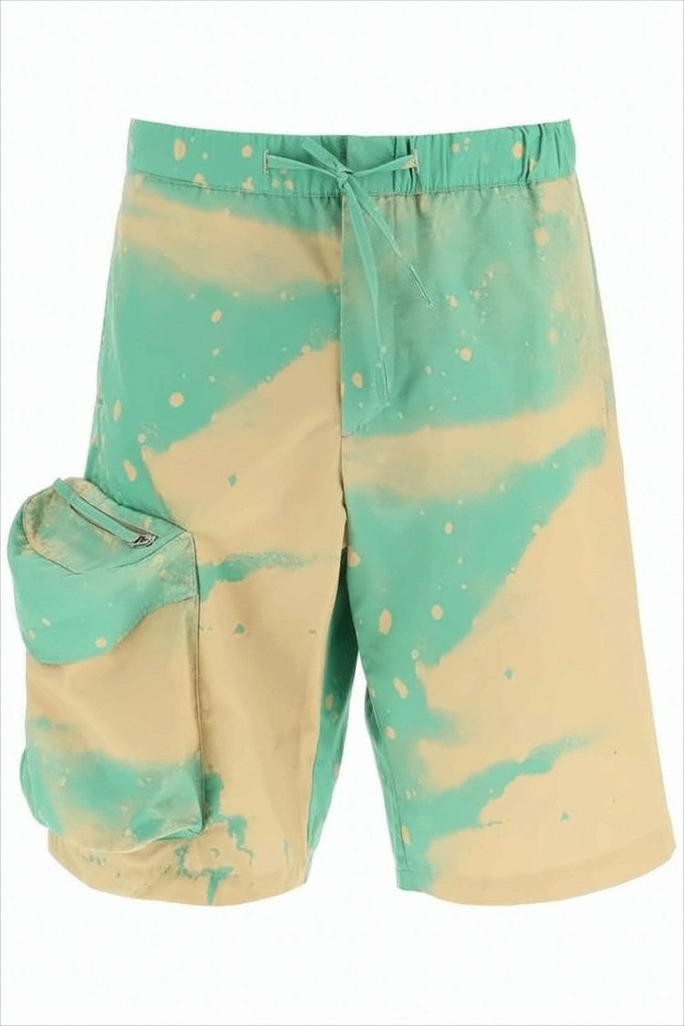 Oamc Relaxed Fit Tie-Dye Shorts With Zippered Pocket