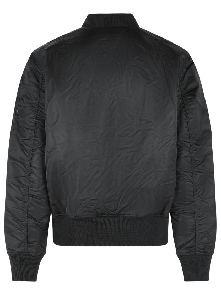 Alpha Industries 'Ma-1 Heritage' Reversible Black Nylon Bomber Jacket