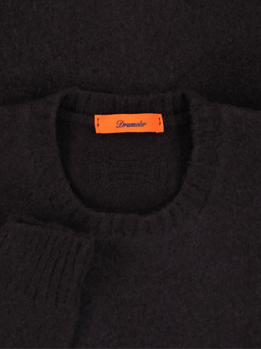 Drumohr Crew Neck Sweater With Ribbed Finishes