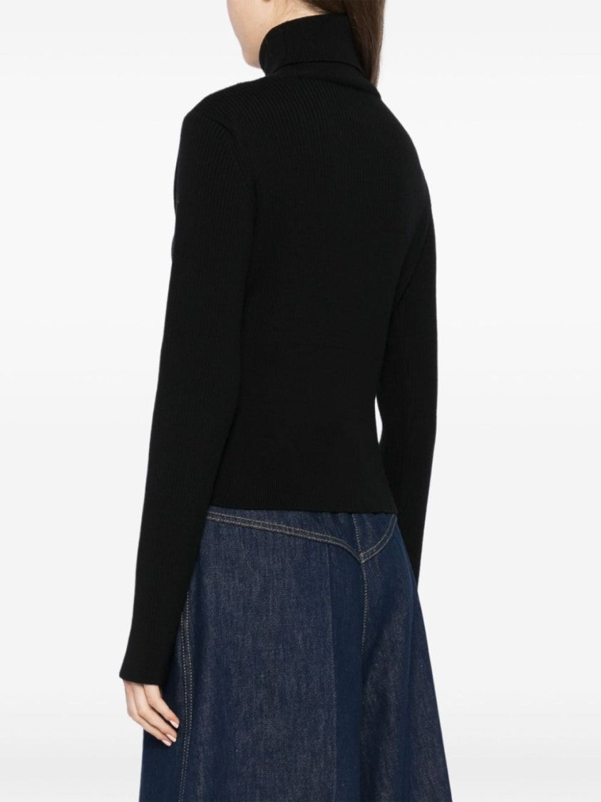 Patou Ribbed Knit Sweater