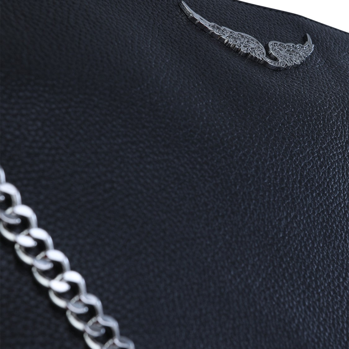 Zadig & Voltaire Grained Leather Shoulder Bag With Silver-Tone Hardware