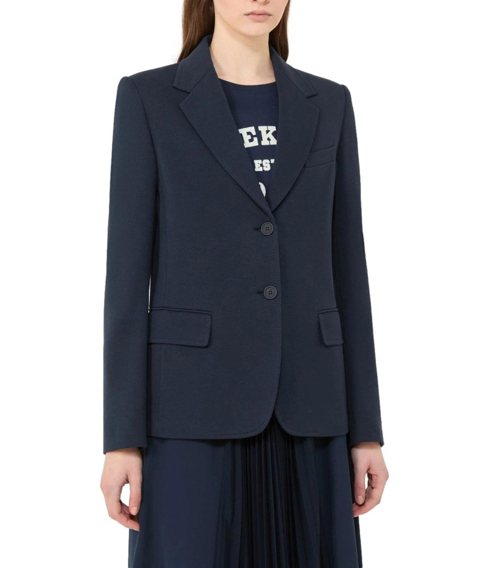 Max Mara Blue Wkdginnasta Cotton Casual Jacket