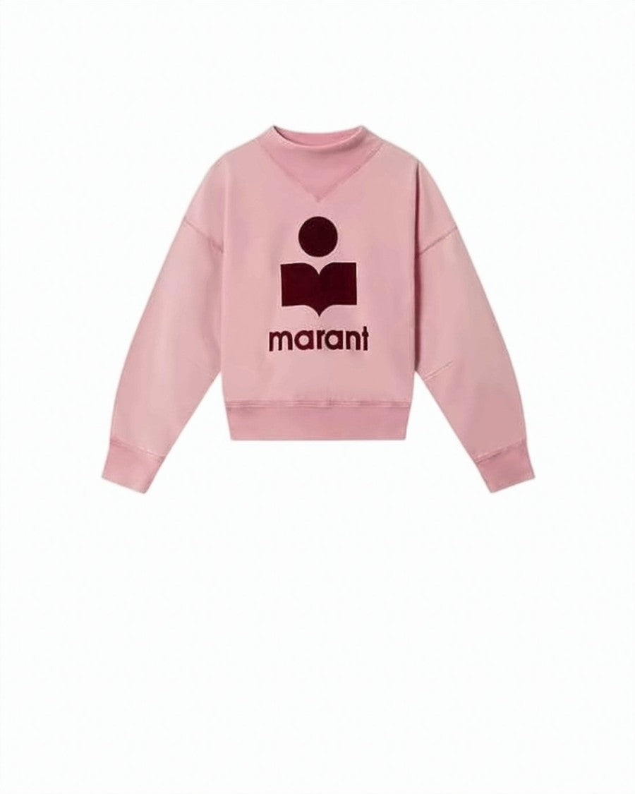 Isabel Marant Cropped Soft Pink Sweatshirt