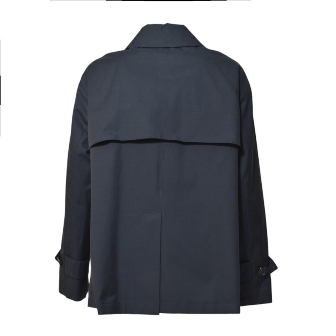 Max Mara Short Double-Breasted Water-Repellent Trench Coat