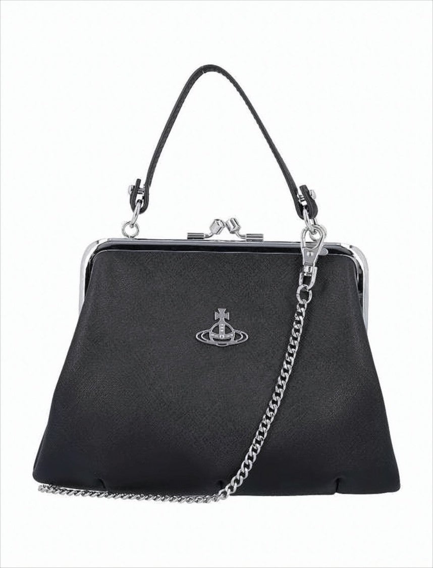 Vivienne Westwood Structured Black Shoulder Bag