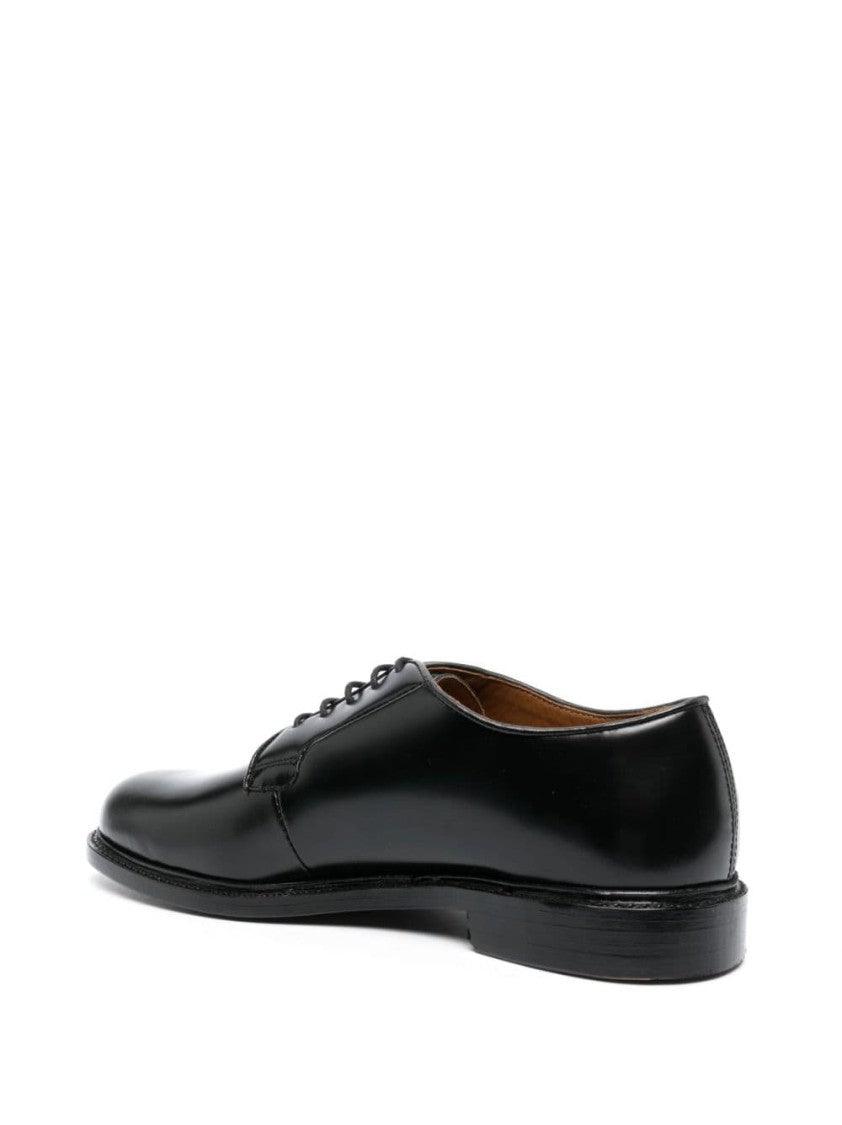 Sebago Low-Cut Black Calfskin Lace-Up Shoes