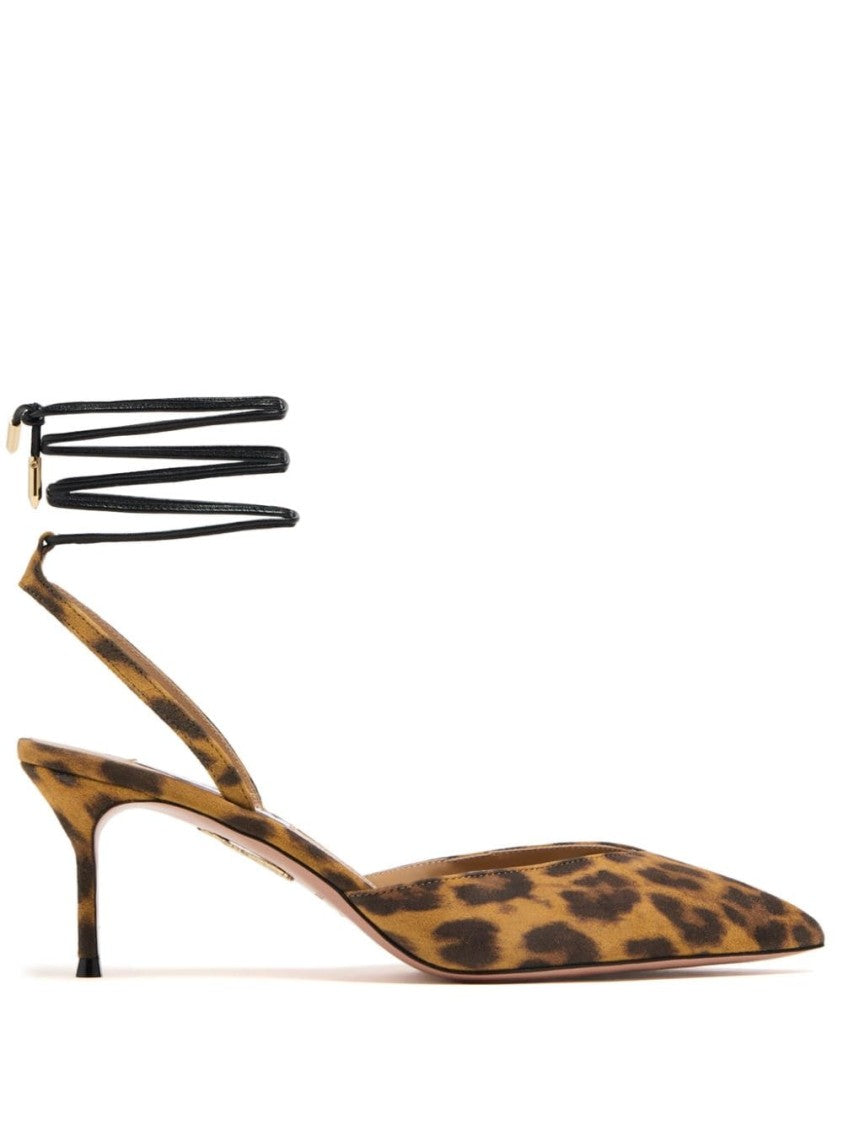 Aquazzura Leopard Print Pointed Toe Pumps