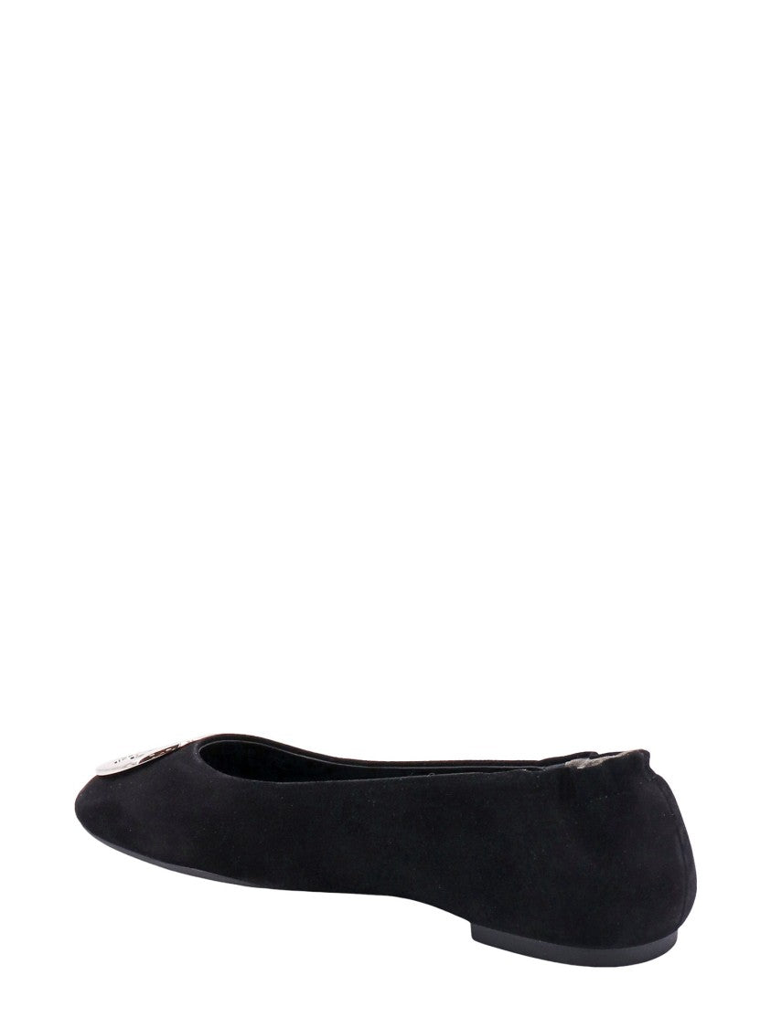 Tory Burch Black Suede Ballerinas