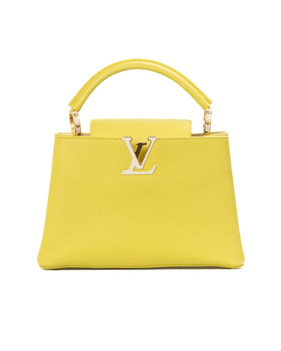 Louis Vuitton Yellow Capucines Bb Taurillon Leather Handbag