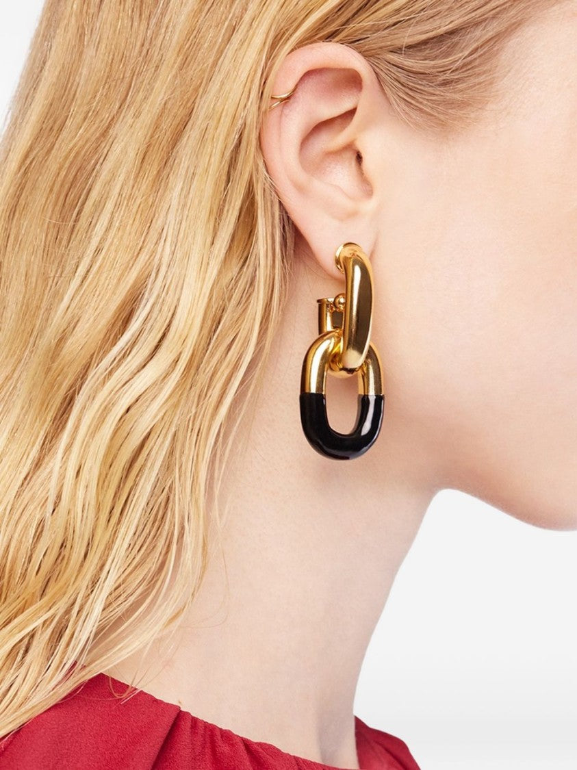 Rabanne Oversized Gold-Tone Pendant Earrings