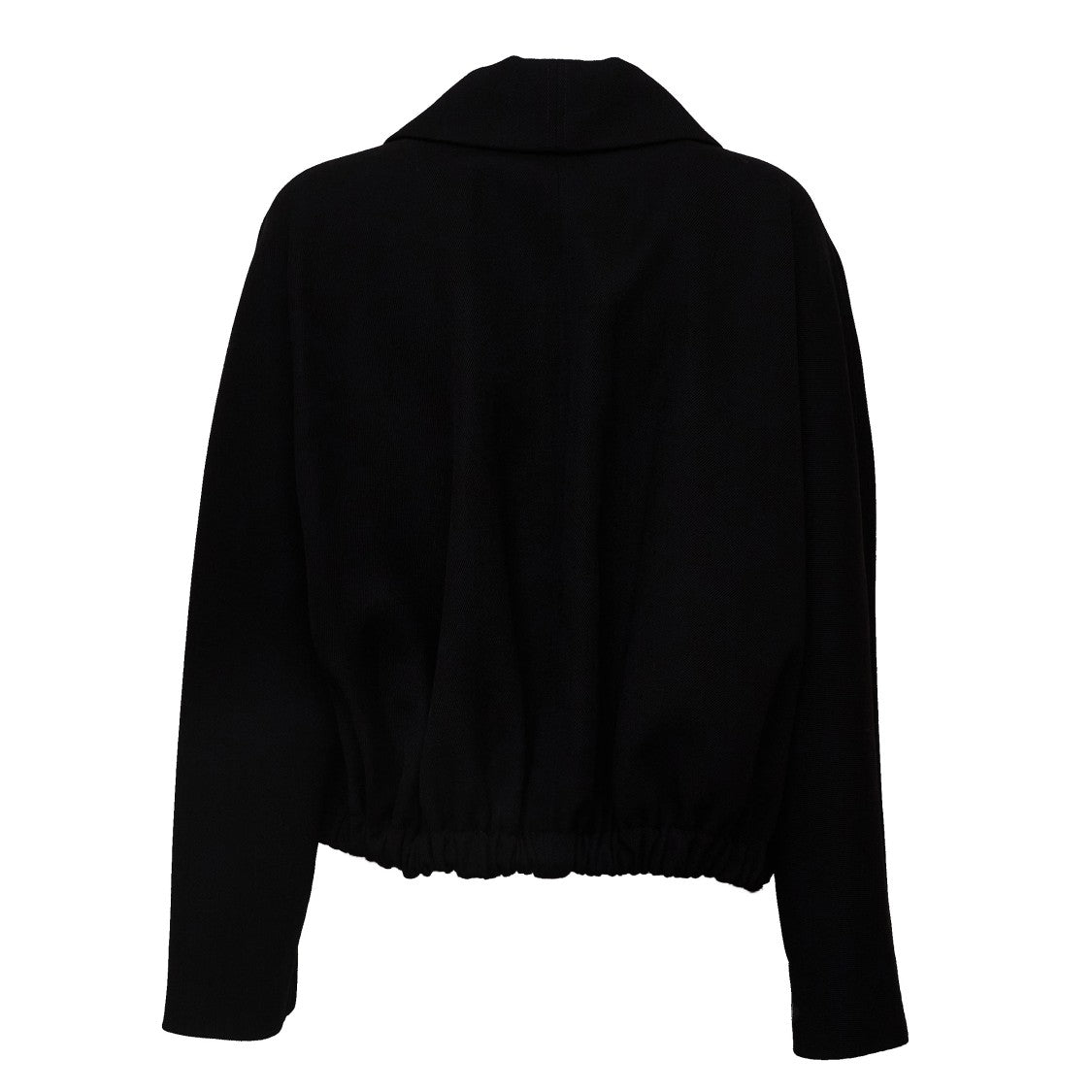Victoria Beckham Arden Oversized Shoulder Gabardine Bomber Jacket