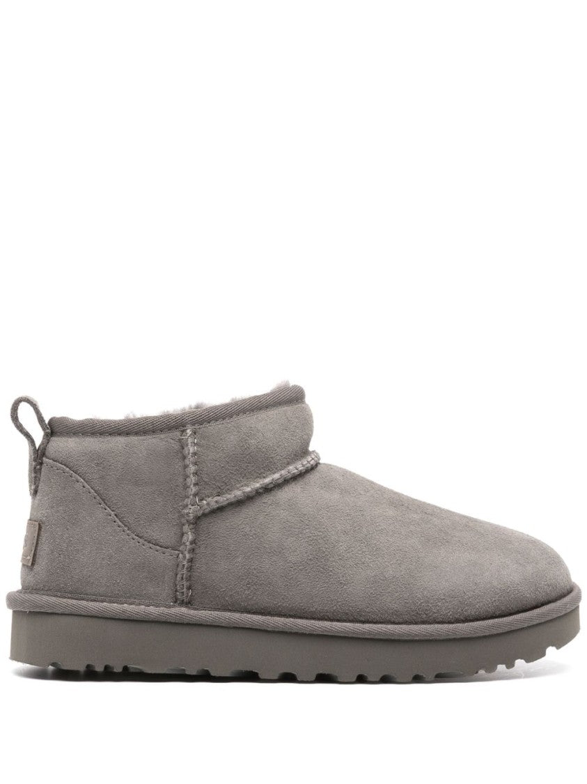 Ugg Soft Grey Calf Suede Ankle Boots