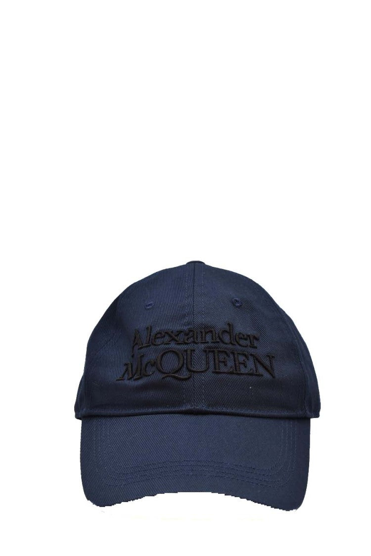 Alexander Mcqueen Blue Logo Hat