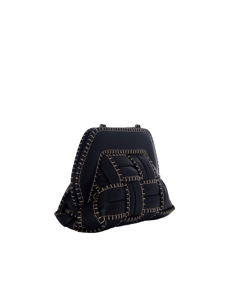 Themoirè Black Tia Trim Handbag
