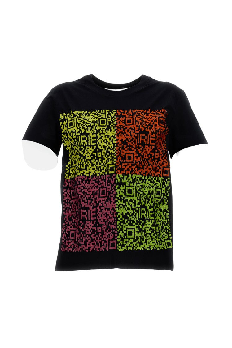 Irie' Classic Black T-Shirt With Round Neckline And Short Sleeves