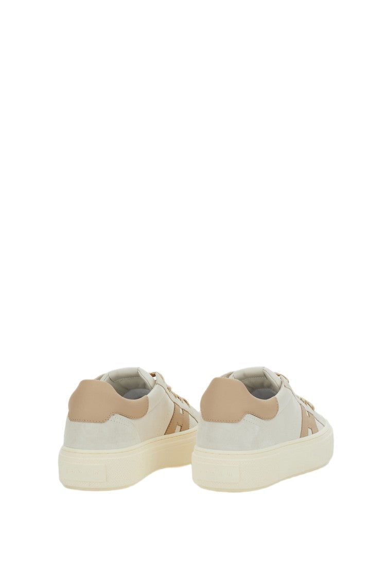 Hogan Beige Crosswind Nappa Suede Sneakers