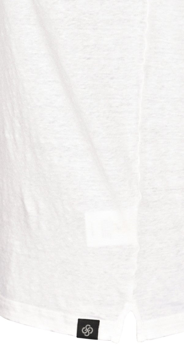 Gran Sasso Linen Crewneck Short Sleeve T Shirt