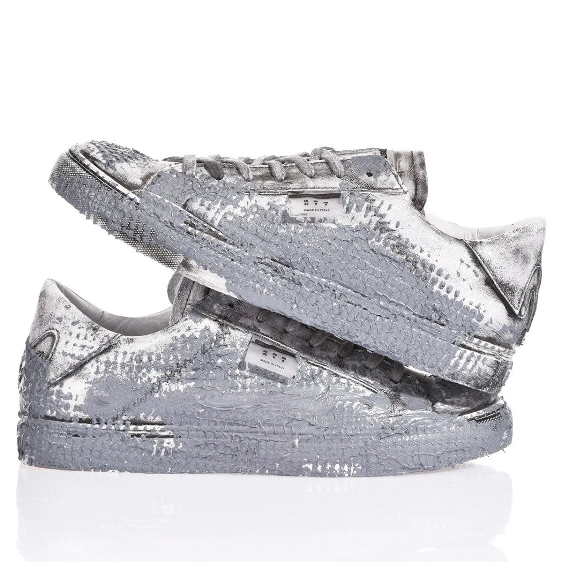 Mimanera Handmade Garage Clay Sneakers With Metallic Texture