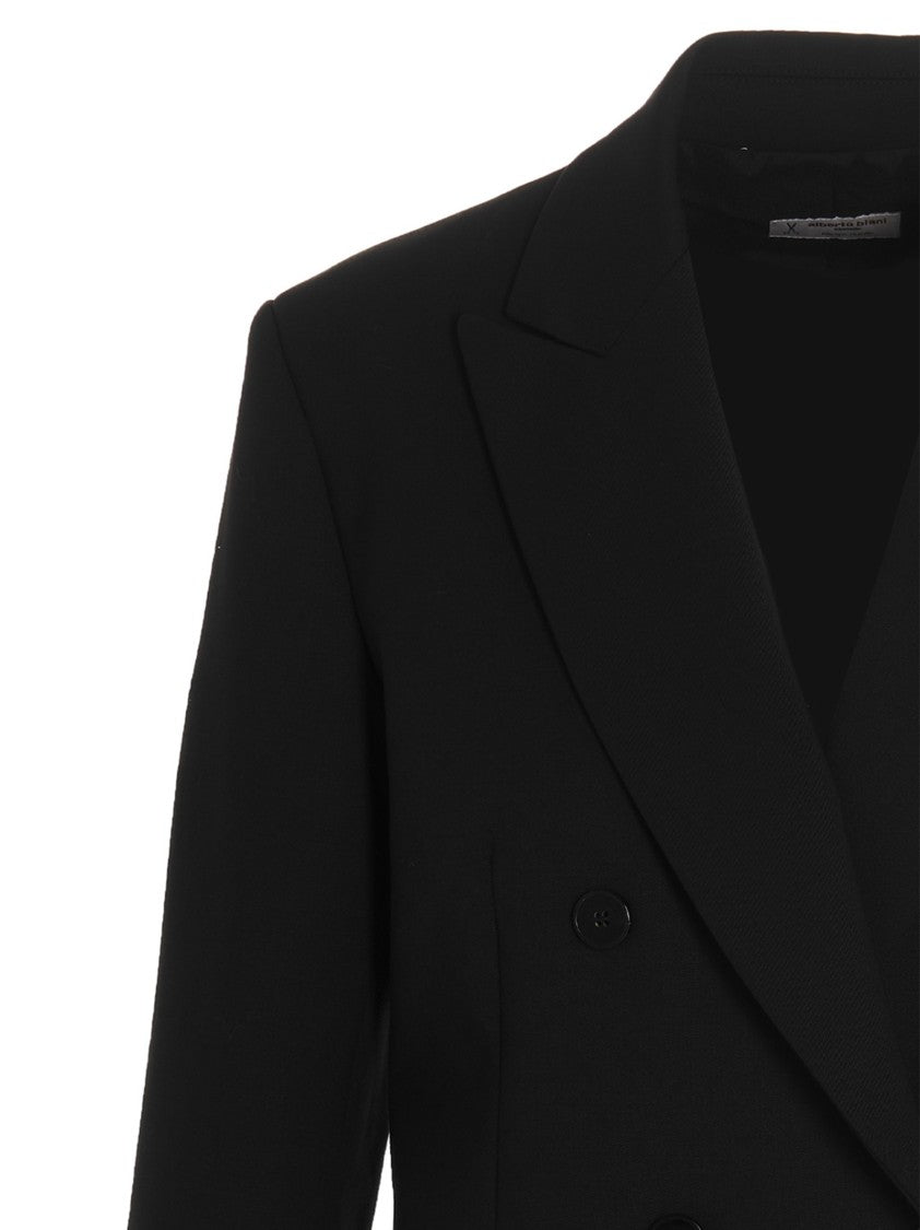 Alberto Biani Wool Double Breast Blazer Jacket