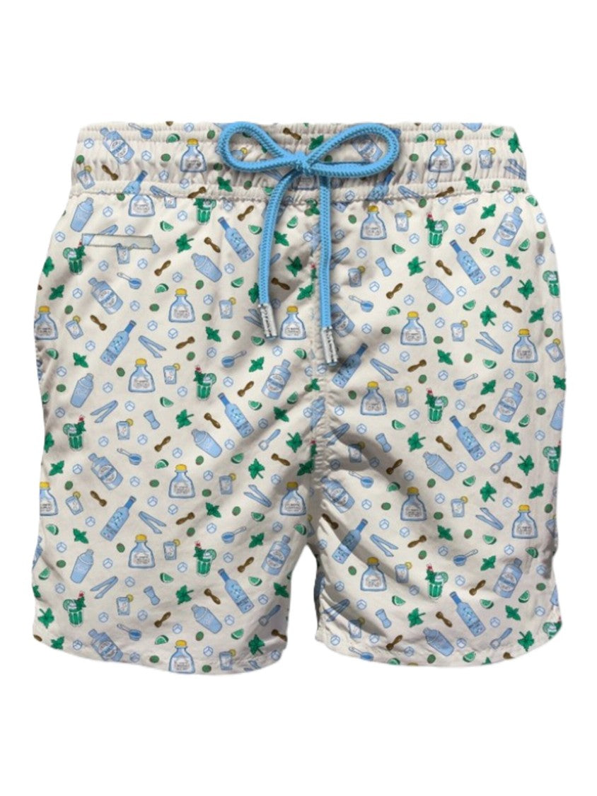 Mc2 Saint Barth Ivory Lighting Micro Fantasy Swim Shorts