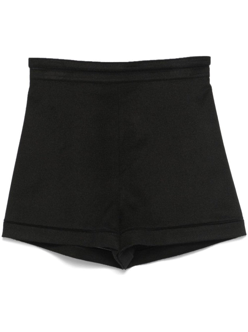 Max Mara Black High-Waisted Tailored Shorts