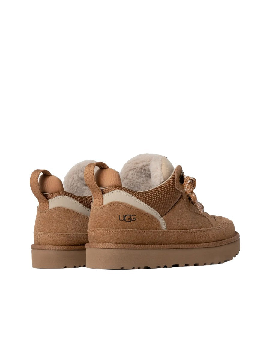 Ugg Low-Profile Brown Sneakers With Suede And Nylon Upper