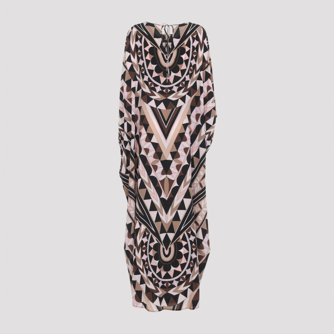 Pucci Intricate Geometric Silk Maxi Dress