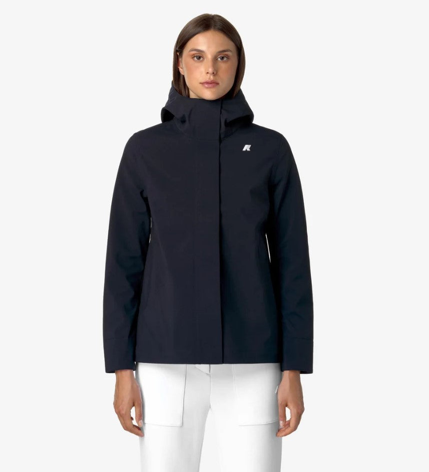 K-Way A-Line Short Jacket With Adjustable Hood