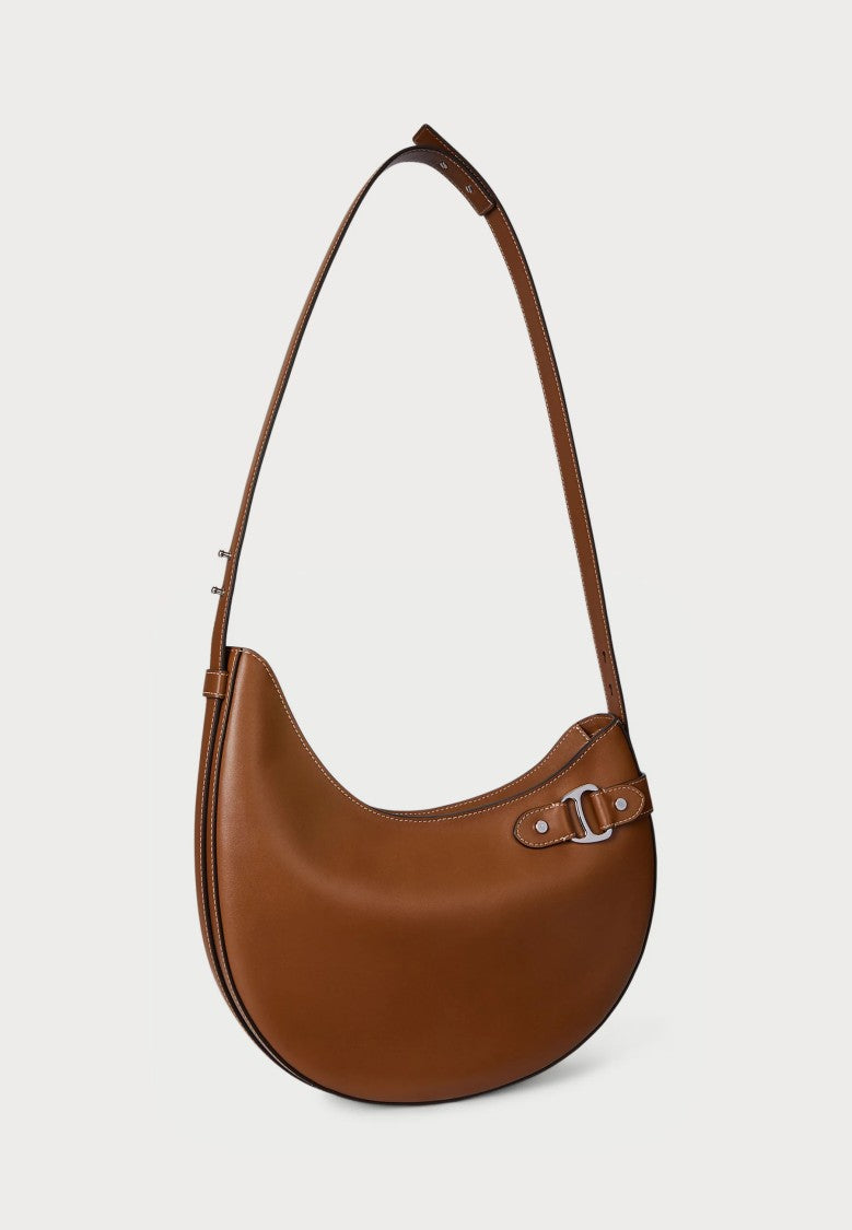 Lauren Ralph Lauren Brown Tasha Large Rattan Shoulder Bag