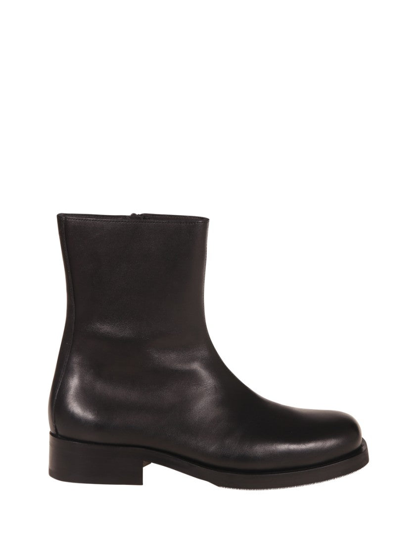 Our Legacy Ankle Boots With Smooth Leather Finish And Side Zipper